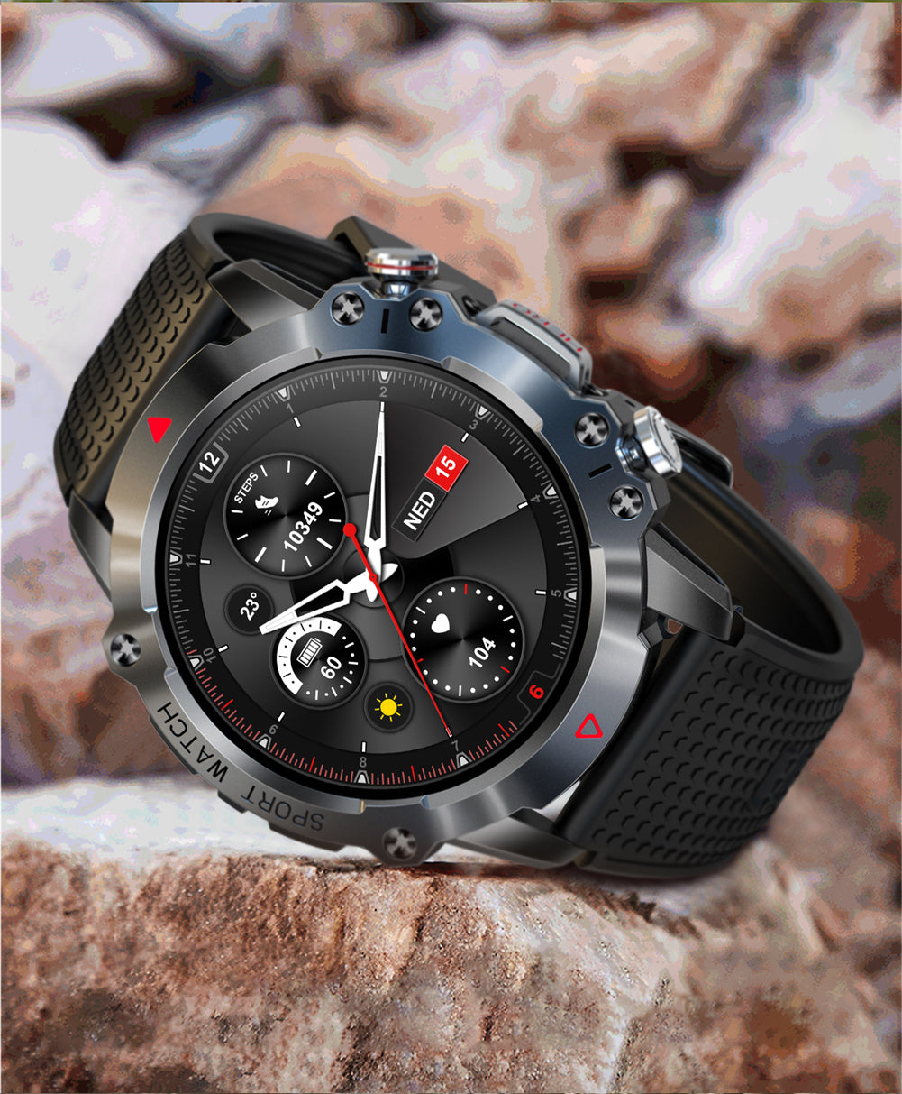 KR10 Smart Watch Fitness Tracker IP67 Waterproof Smart Watches 1.39” Full Screen Touch Compatible For Android IOS Phones