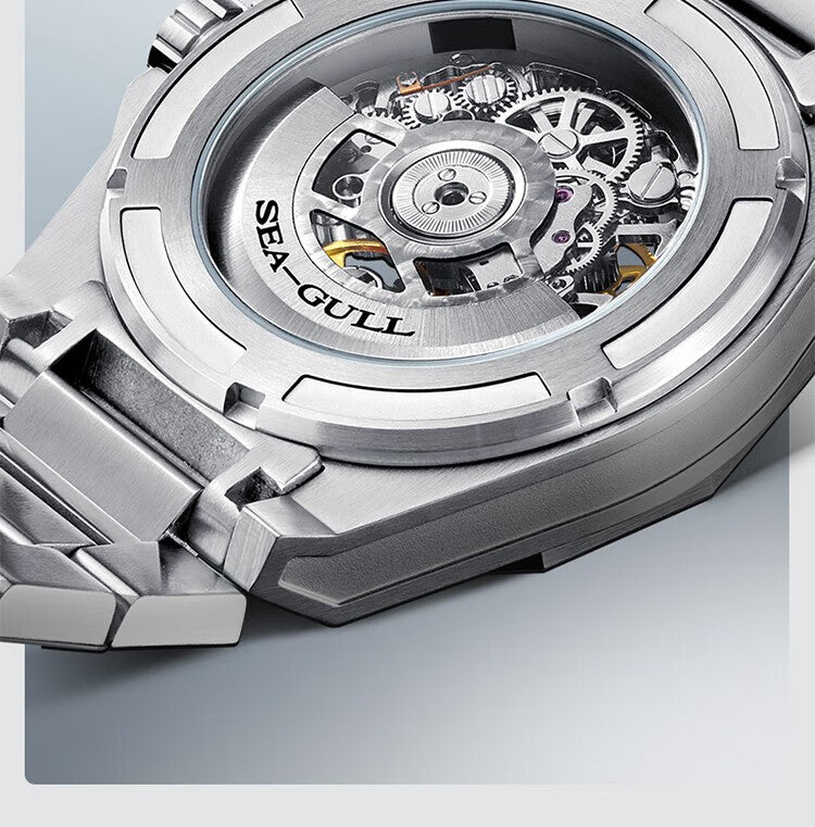 Seagull Casual Automatic Mechanical Watch Skeleton Hollow Men Wristwatches Luminous Military Watches Sapphire Montre Homme 6168k