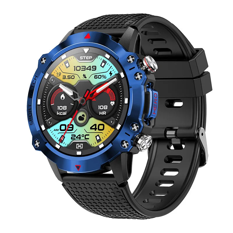 KR10 Smart Watch Fitness Tracker IP67 Waterproof Smart Watches 1.39” Full Screen Touch Compatible For Android IOS Phones