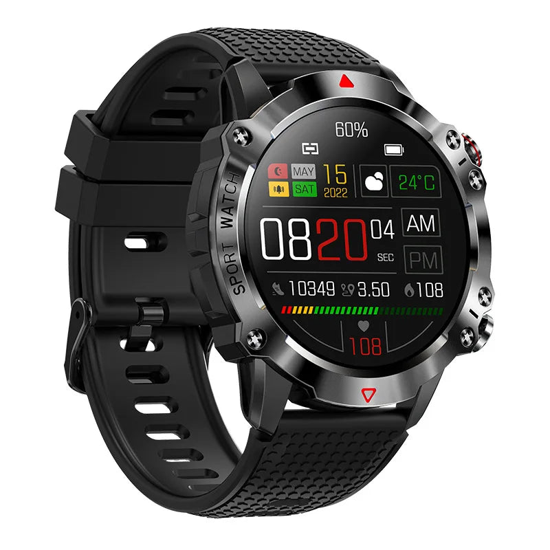 KR10 Smart Watch Fitness Tracker IP67 Waterproof Smart Watches 1.39” Full Screen Touch Compatible For Android IOS Phones