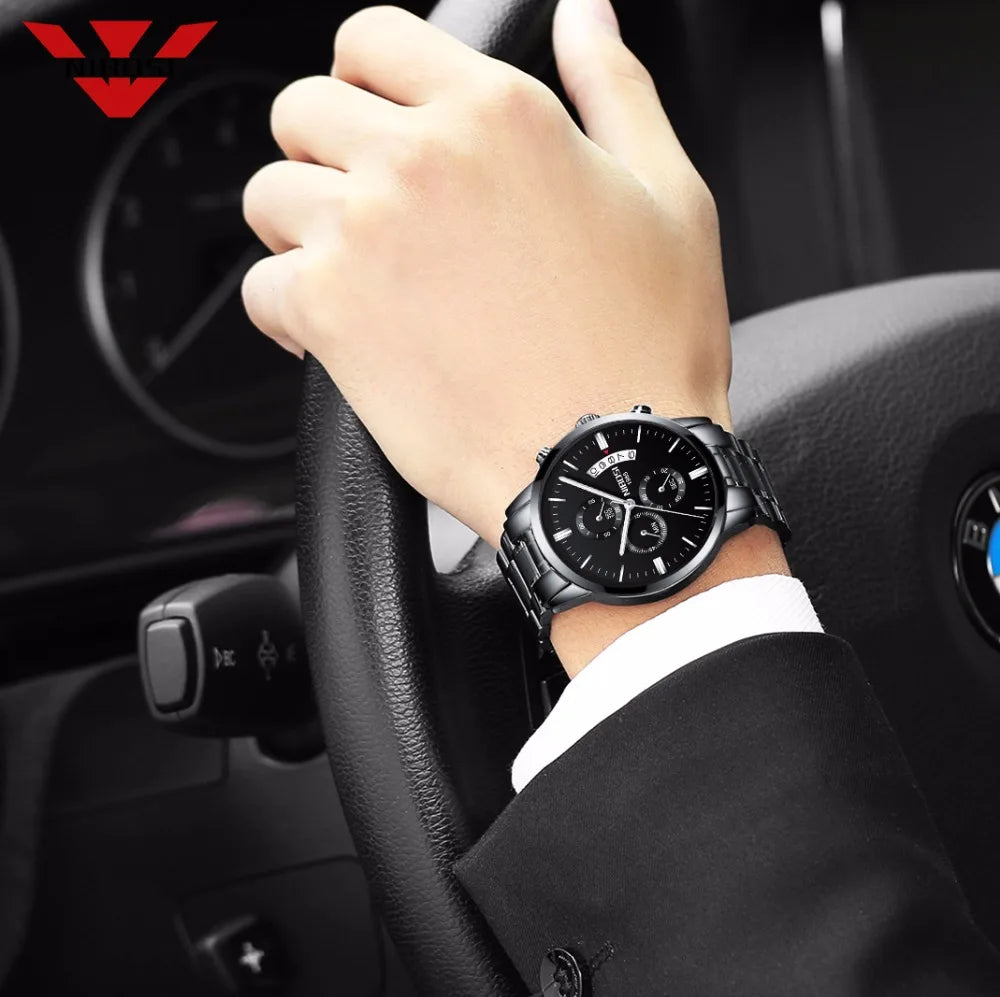 NIBOSI Mens Watches Luxury Top Brand Relogio Masculino Famous Men's Fashion Casual Dress Watch Military Quartz Wristwatches Saat