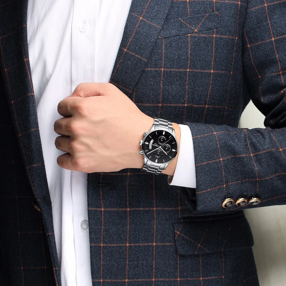 NIBOSI Mens Watches Luxury Top Brand Relogio Masculino Famous Men's Fashion Casual Dress Watch Military Quartz Wristwatches Saat