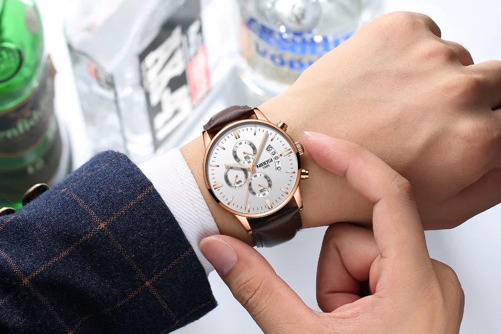 NIBOSI Mens Watches Luxury Top Brand Relogio Masculino Famous Men's Fashion Casual Dress Watch Military Quartz Wristwatches Saat