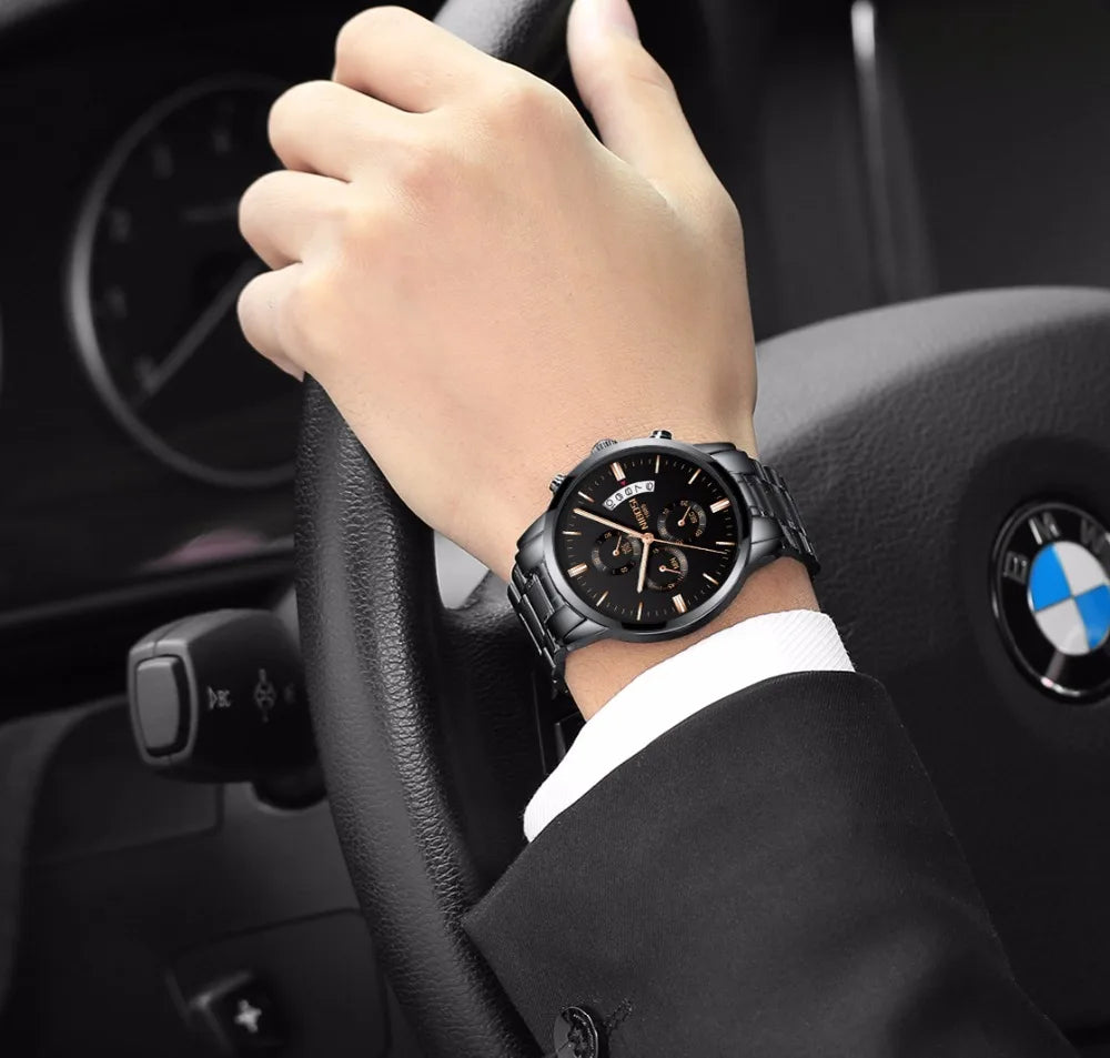 NIBOSI Mens Watches Luxury Top Brand Relogio Masculino Famous Men's Fashion Casual Dress Watch Military Quartz Wristwatches Saat