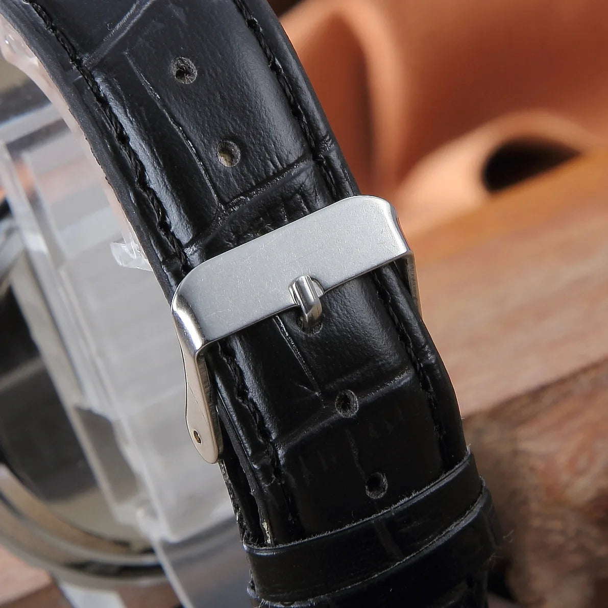 Fashionable casual men style and leisurely strap watch three eye six stitches leisure fashion activity watch, quartz watch