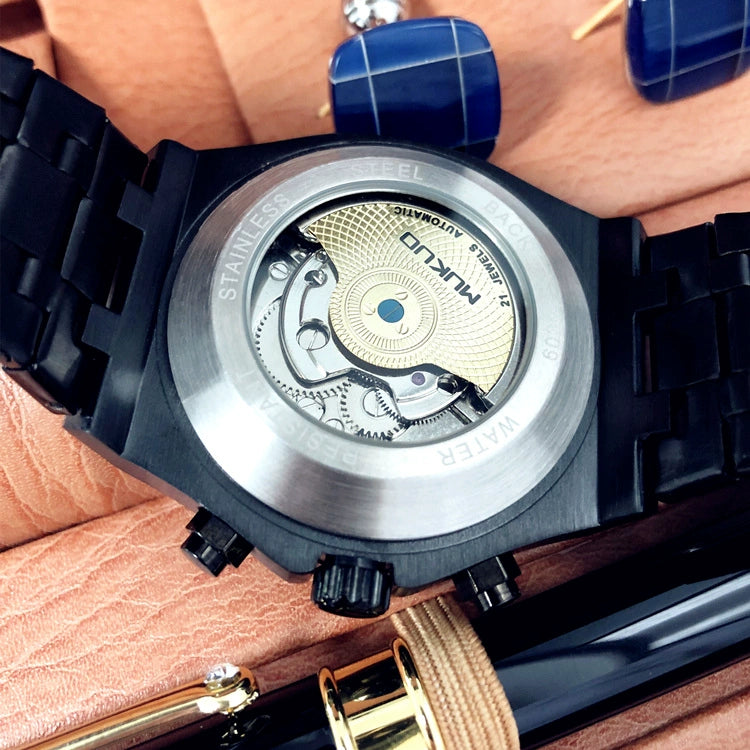 Hollow Personality Black Horse German Automatic Mechanical Watch