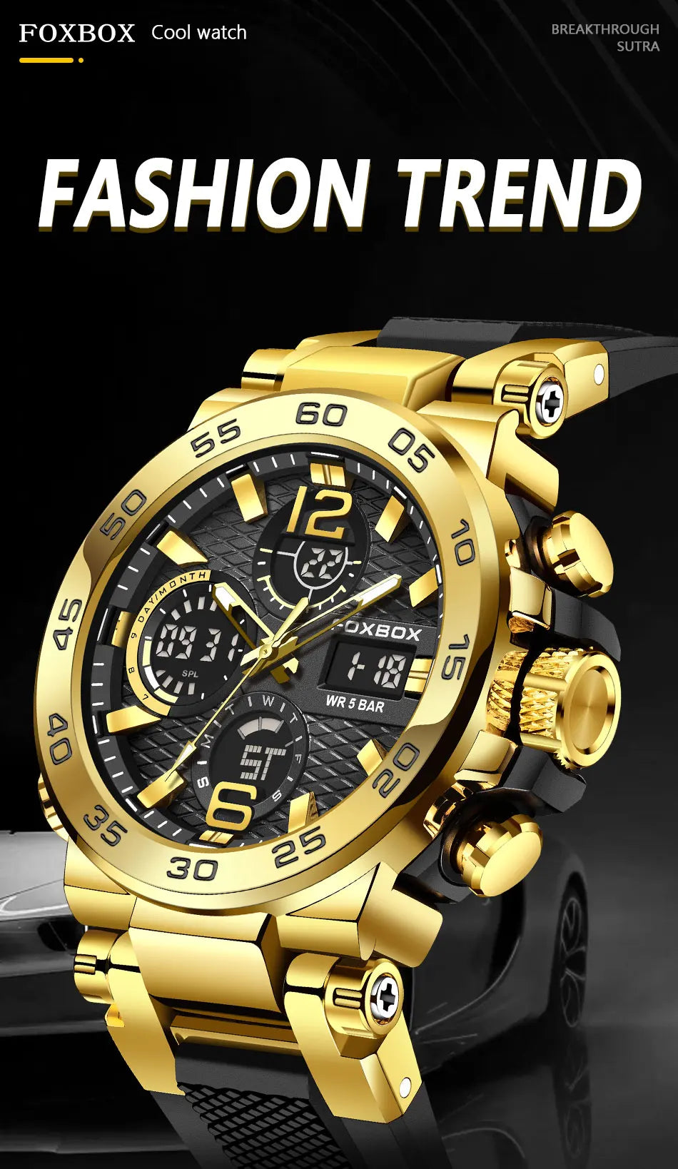 LIGE Luxury Mens Watch Fashion Man Quartz Wristwatch LED Display Luminous Waterproof Watches For Men Calendar Sport Male Clock