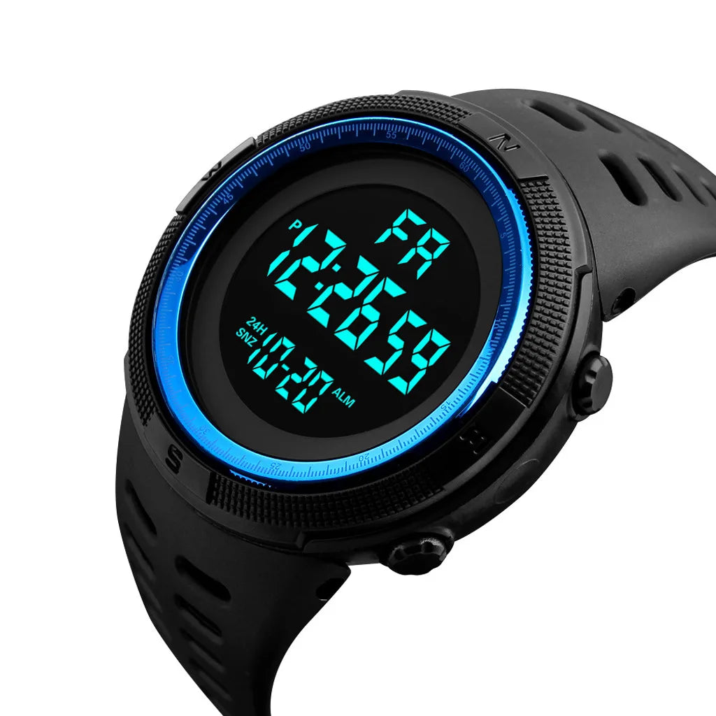 YIKAZE Men's Digital Watches Waterproof Outdoor Men Sports Watch Fitness Electronic Watch Military Sports Clock Kids Gifts