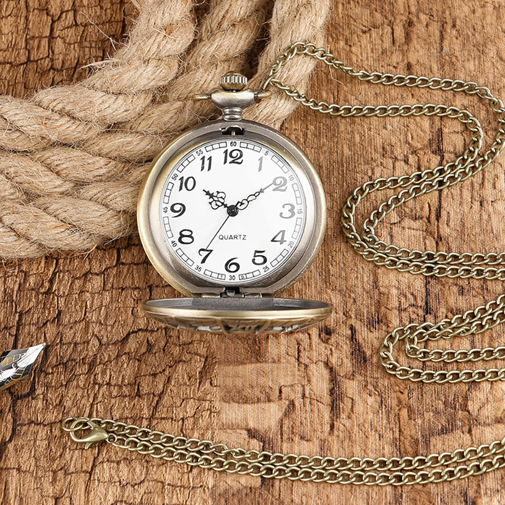 Gold Hollow Spider Design Quartz Pocket Watch Silver Half Hunter Pendant Necklace Clock Best Gifts Boys Men Women New 2019