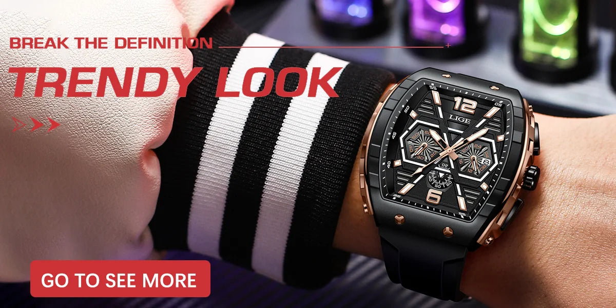 New Mens Watches LIGE Top Brand Luxury Leather Casual Quartz Watch Men's Sport Waterproof Clock Watch Relogios Masculino+Box
