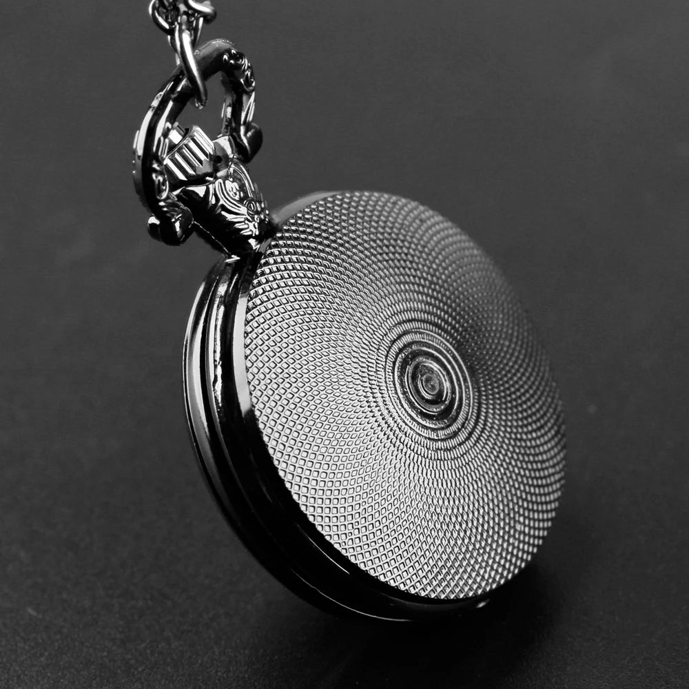 Creative Yin-Yang Dragon Design Pendant Quartz Pocket Watch Souvenir Chain Pocket Watch Arabic Numerals With Personality Gift
