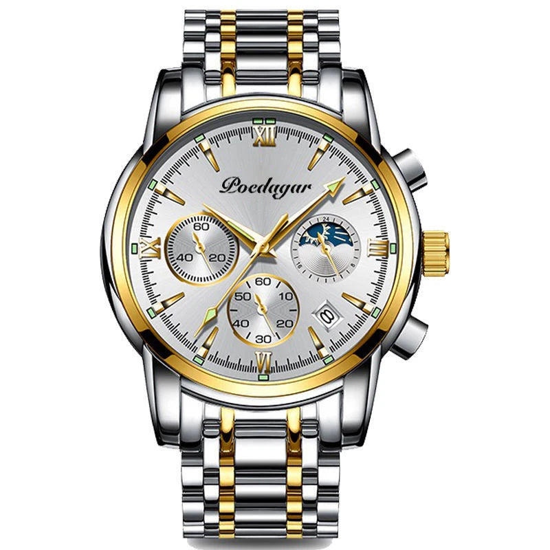 Quartz Men's Watch Fashionable Luxury Night Glow Calendar Pointer Multi functional Male Student Watch UTHAI H35