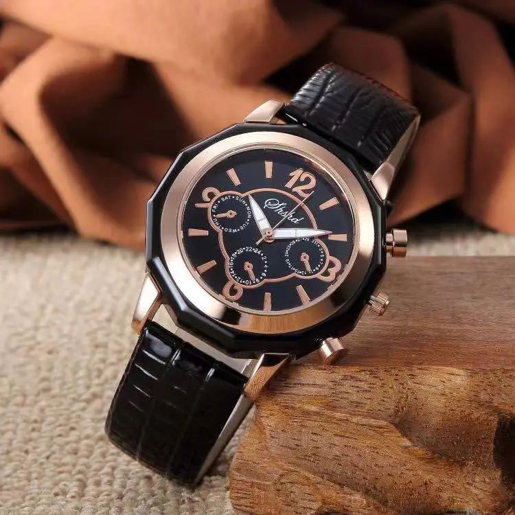 WOKAI Fashion Business Multi-functional steel band Quartz Men's luxury Tungsten steel Watch Boys Girls Student Retro clock