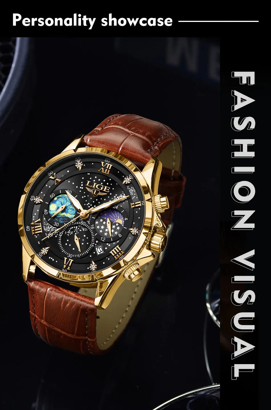 LIGE New Mens Watch Luxury 30M Waterproof Luminous Men Quartz Wristwatches Sport Military Chronograph Man Watch Montres Hommes