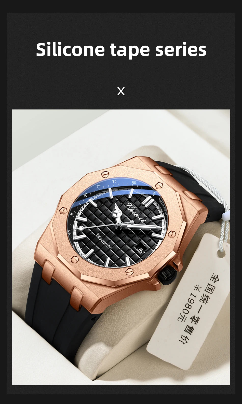 CHENXI Mens Luxury Casual Watch Top Brand Fashion Dial Stainless Steel Calendar Luminous Waterproof Men Watch Male Clock