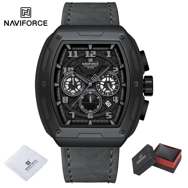 New NAVIFORCE Trend Brand Sport Quartz Chronograph Watches Men Fashion Water Resistant Casual Wristwatch Clock Relogio Masculino