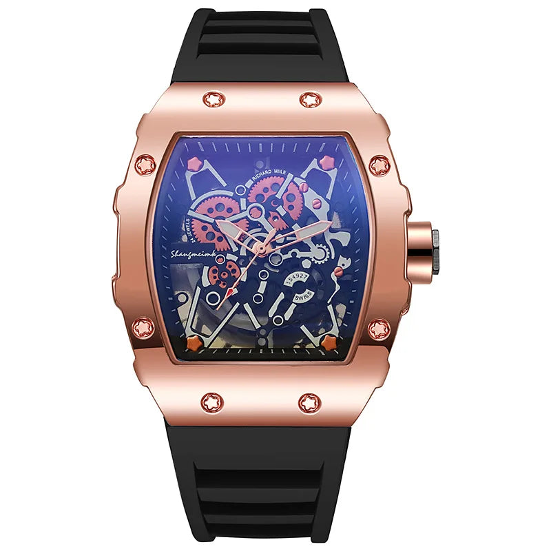 2024 New Fashion Men Luxury Watches For Mens Big Silicone Jelly Casual Quartz Watch For Gift Relogio Masculino Male Wristwatches