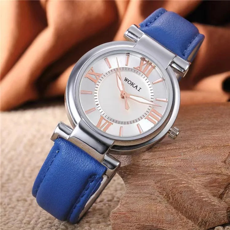 WOKAI Fashion Business Multi-functional steel band Quartz Men's luxury Tungsten steel Watch Boys Girls Student Retro clock