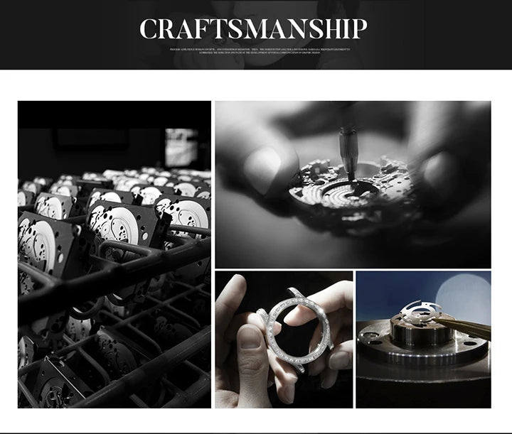 Classic 55mm Black Dial Wristwatch Men Famous Brand Diamond Silver Quartz Watch Original Ice Out Shiny Waterproof Clock 2023 New