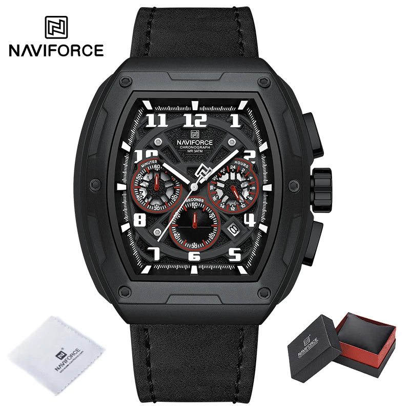 New NAVIFORCE Trend Brand Sport Quartz Chronograph Watches Men Fashion Water Resistant Casual Wristwatch Clock Relogio Masculino