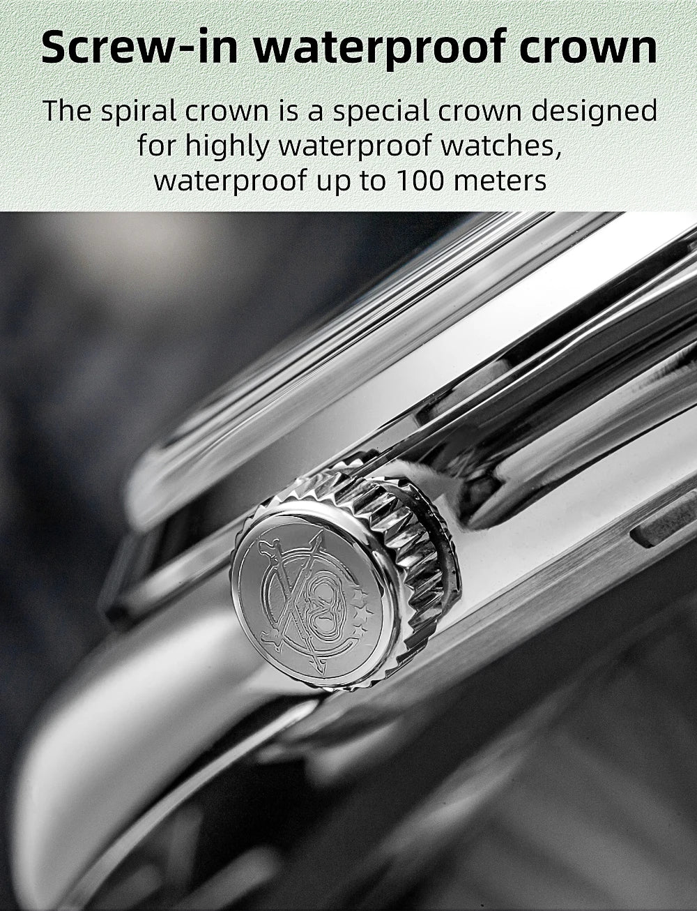 ADDIESDIVE 36mm AD2066 Men Watch BGW9 Luminou Bubble Mirror Glass 316L Stainless Steel Reloj Hombre 100m Waterproof Quartz Watch