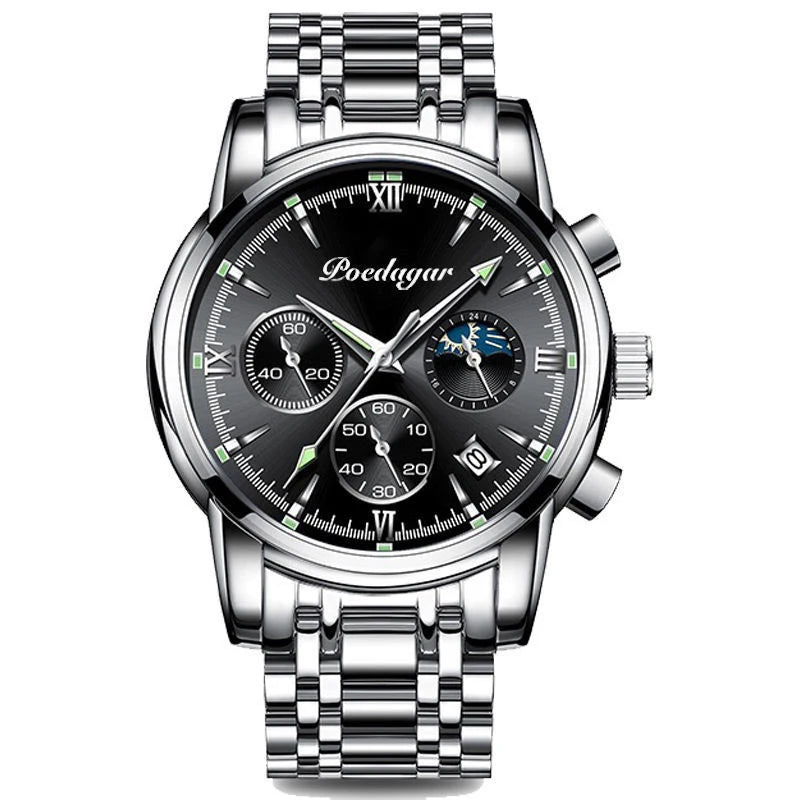 Quartz Men's Watch Fashionable Luxury Night Glow Calendar Pointer Multi functional Male Student Watch UTHAI H35
