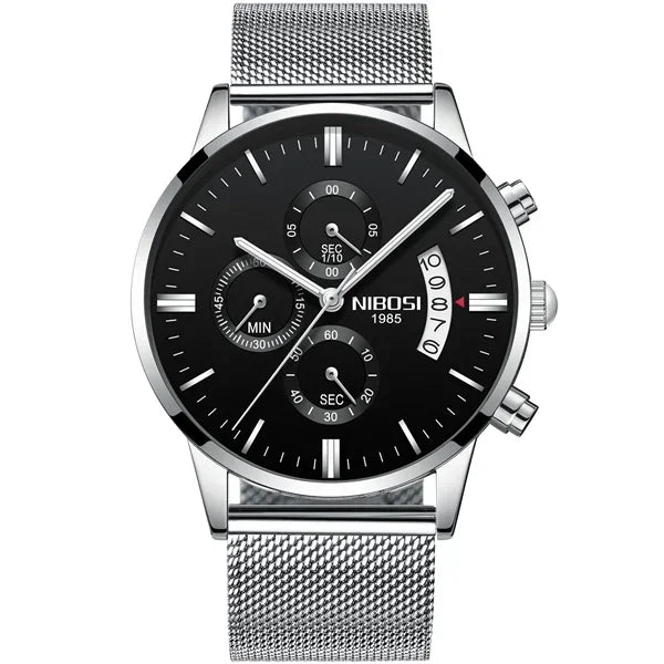 NIBOSI Mens Watches Luxury Top Brand Relogio Masculino Famous Men's Fashion Casual Dress Watch Military Quartz Wristwatches Saat