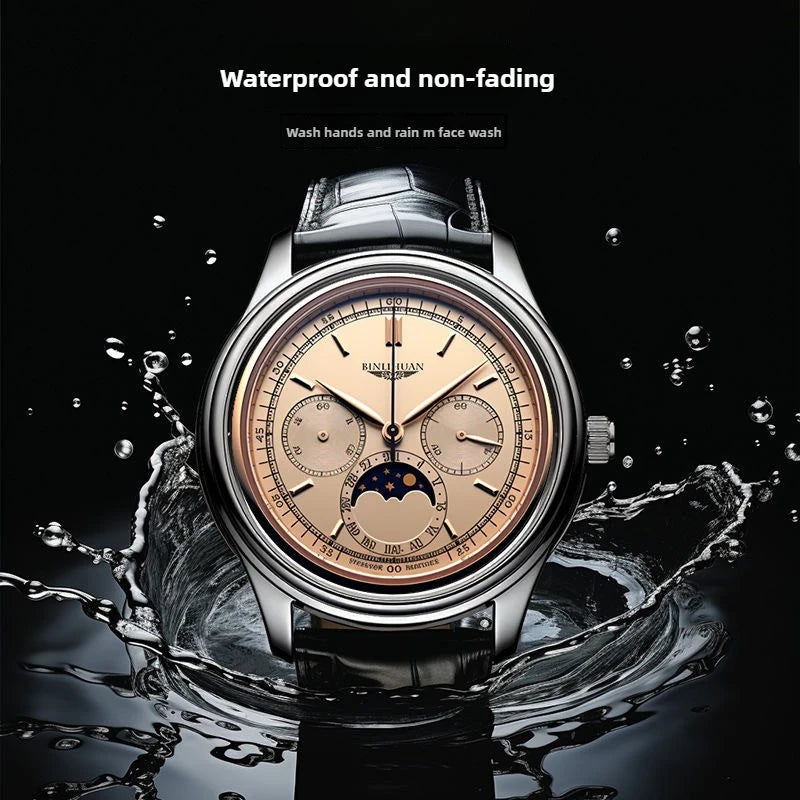 New Swiss watch handsome men's quartz watch classic high-end simple automatic men's waterproof men's watch trend birthday gift