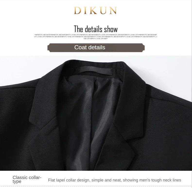 Men Suit Blazers For Wedding 3 Pieces 2 Sets Elegant Luxury Business Vest Pants Coats 2024 Formal Jackets Korean