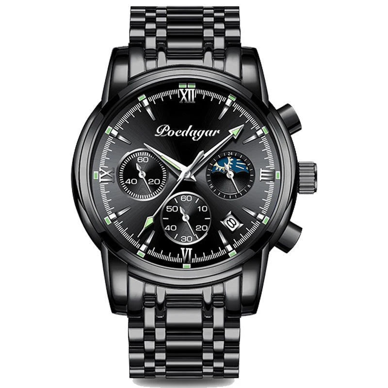 Quartz Men's Watch Fashionable Luxury Night Glow Calendar Pointer Multi functional Male Student Watch UTHAI H35