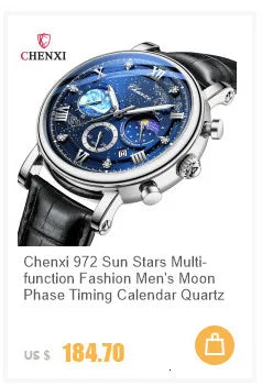 CHENXI 82442 Quartz Watch Men Casual Luxury Sport Watches Brand World Map Military Waterproof Wrist Watch for Male Clock Gift