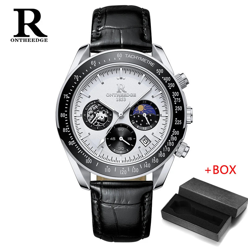Luxury Man Watch High Quality Waterproof Chronograph Luminous Men's Wristwatch Leather Men Date Quartz Watches Casual Clock