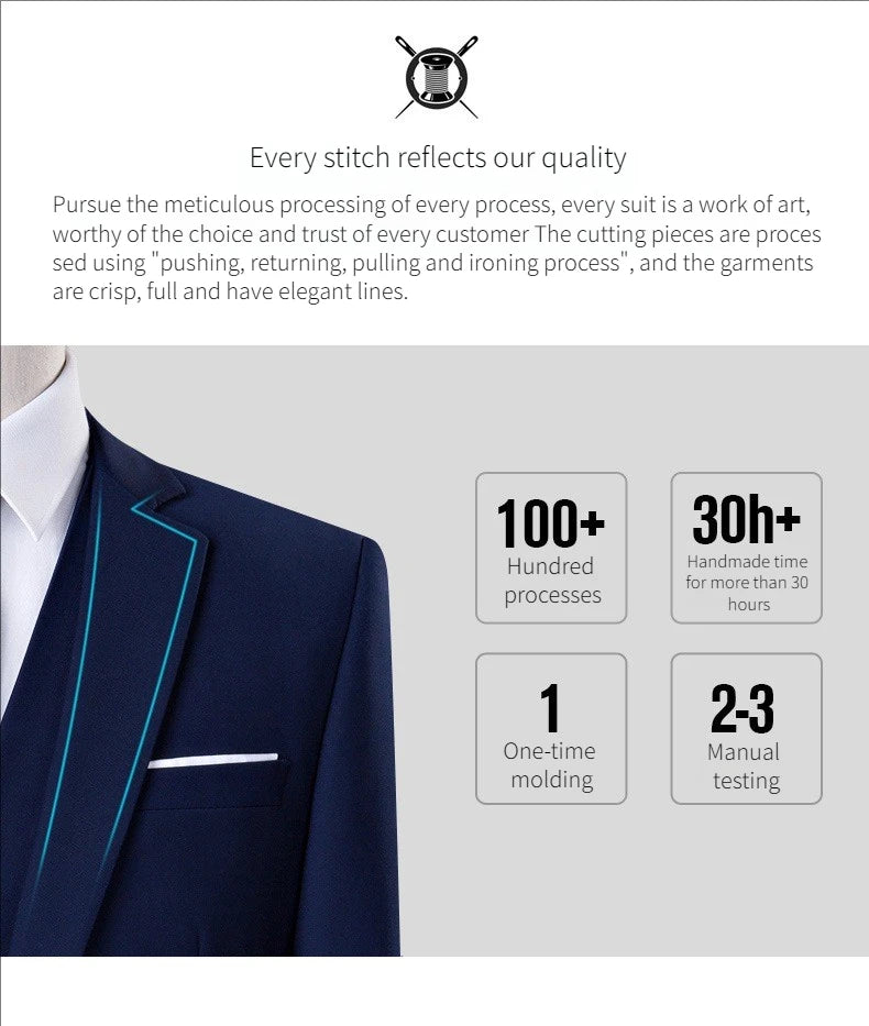 Suit For Men Wedding 3 Pieces 2 Sets Blazers Elegant High Quality Jackets Vest Pants Luxury Coats 2024 Formal Classic Clothing