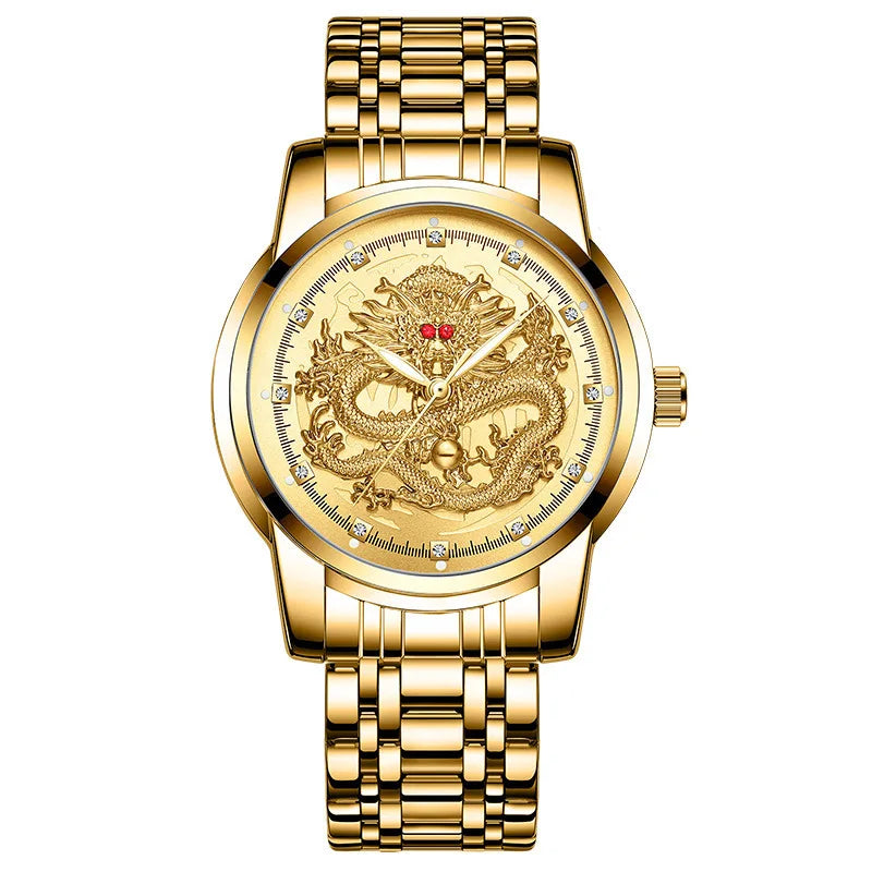 Men Gold Wrist Watches Top Brand Luxury Stainless Steel Band Male Clock 2024 Men Quartz Watch Fashion Dropship relogio masculino
