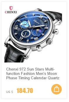 CHENXI 82442 Quartz Watch Men Casual Luxury Sport Watches Brand World Map Military Waterproof Wrist Watch for Male Clock Gift