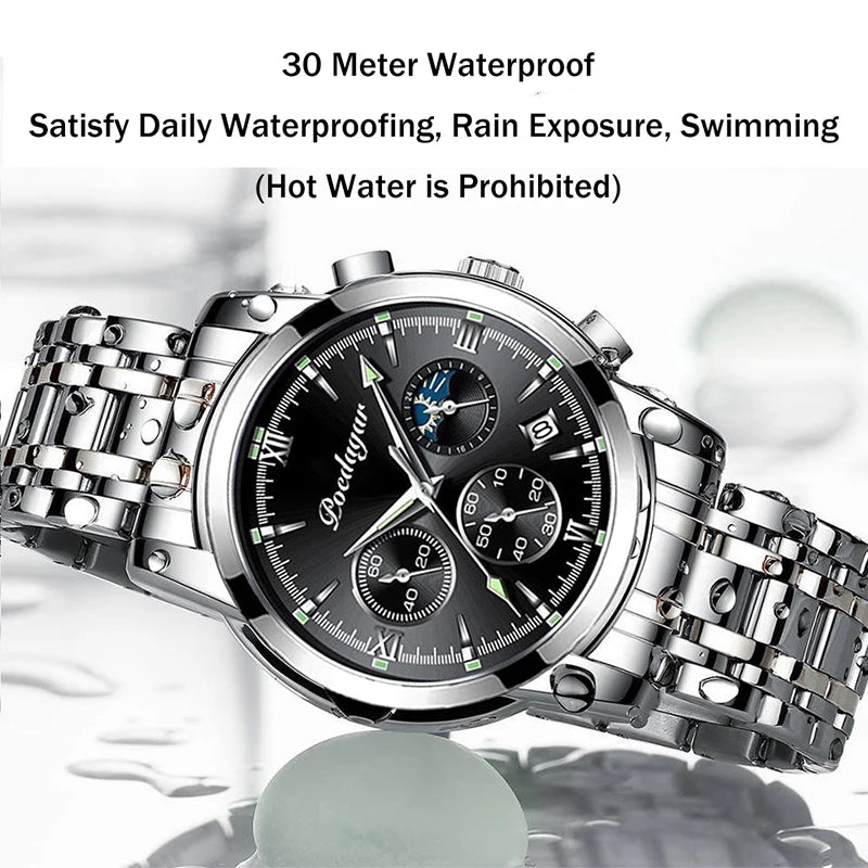 Quartz Men's Watch Fashionable Luxury Night Glow Calendar Pointer Multi functional Male Student Watch UTHAI H35