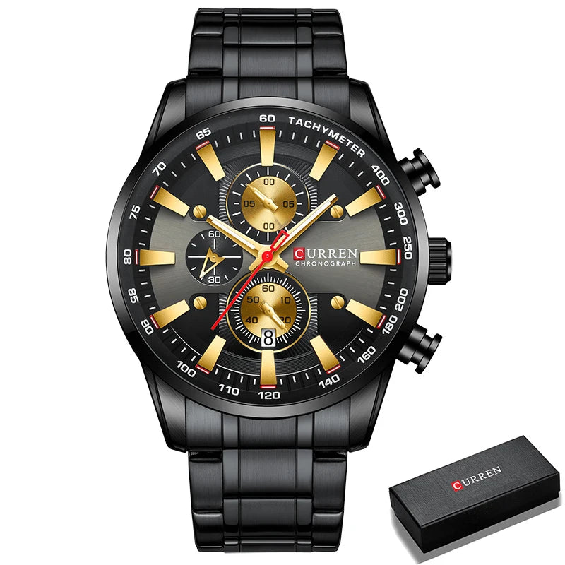 New Watches for Men Top Luxury Brand CURREN Quartz Men’s Watch Sport Waterproof Wrist Watches Chronograph Date Relogio Masculino