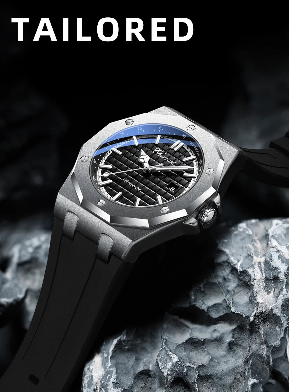 CHENXI Mens Luxury Casual Watch Top Brand Fashion Dial Stainless Steel Calendar Luminous Waterproof Men Watch Male Clock