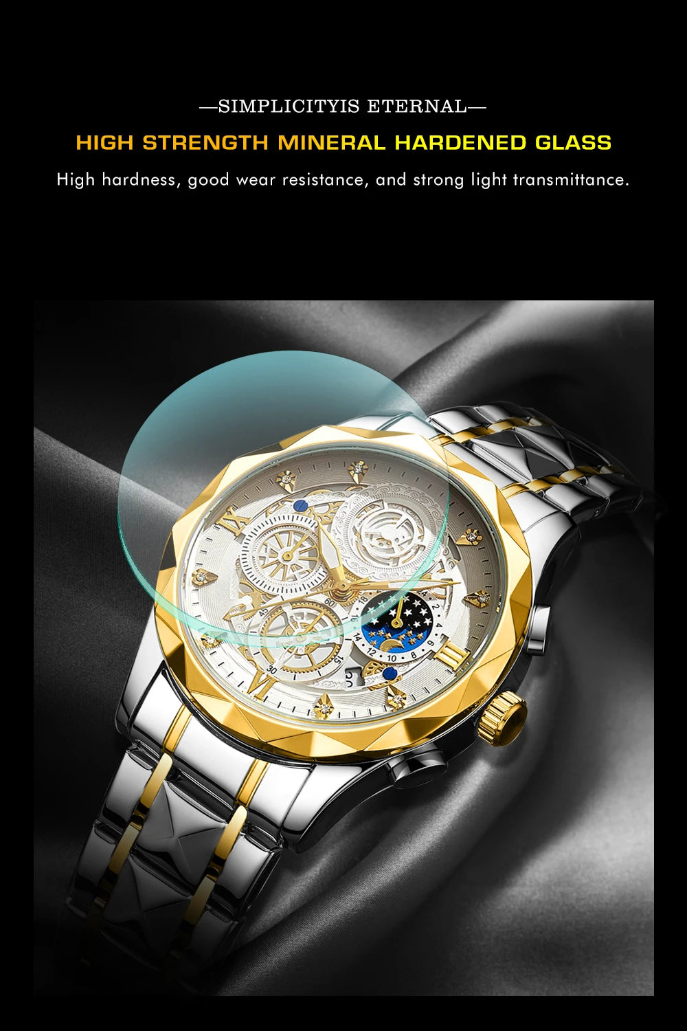 PENGAGAR Men Watch Fashion Quartz Watch Mens Top Brand Luxury All Steel Business Waterproof Sport Watch Relogio Masculino+BOX