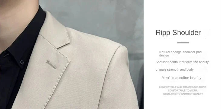 Full Suit for Men Trends Costumes Blazer High Quality 2024 2 Piece Outfit Set Man Slim Fit Elegant Ceremony Pants Gentleman
