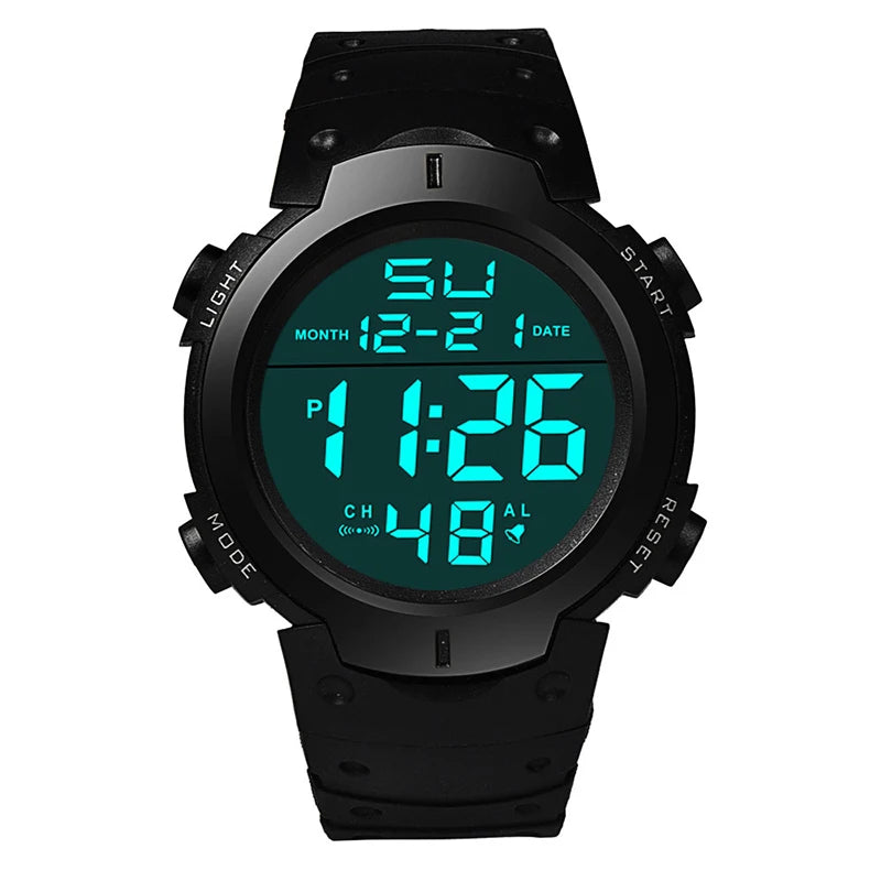 YIKAZE Men's Digital Watches Waterproof Outdoor Men Sports Watch Fitness Electronic Watch Military Sports Clock Kids Gifts