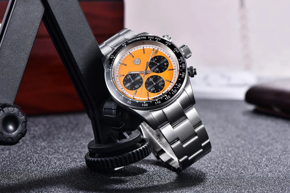 RollsTimi Mens Watch 2024 NEW Top Luxury Chronograph Stainless steel Japan TMI Vk63 Quartz Watches for Man Sapphire Wristwatch