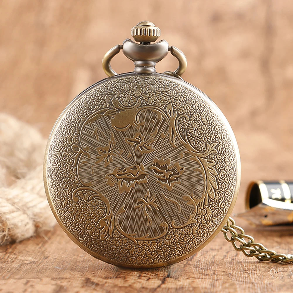 Gold Hollow Spider Design Quartz Pocket Watch Silver Half Hunter Pendant Necklace Clock Best Gifts Boys Men Women New 2019