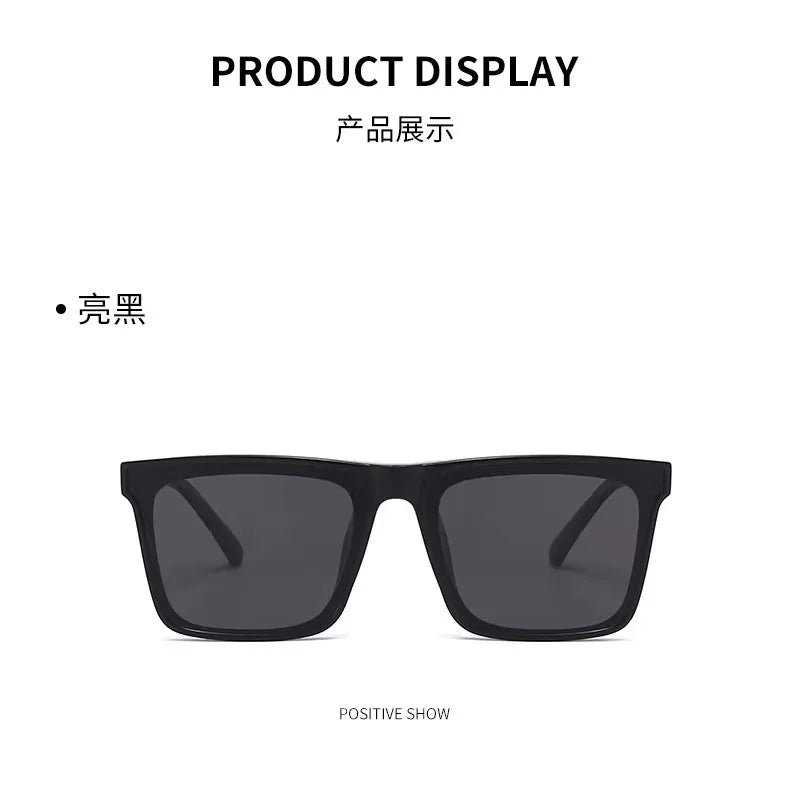 Men's Business Driving Square Acetate Windproof Shades Sunglasses Retro Sunglasses Outdoor Men's Sunglasses
