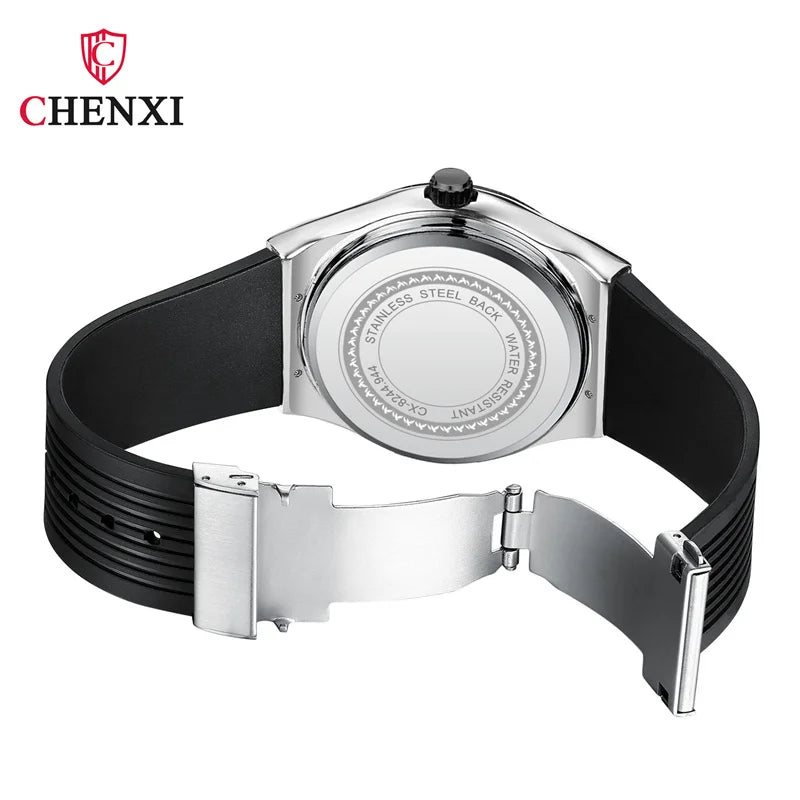 CHENXI 82442 Quartz Watch Men Casual Luxury Sport Watches Brand World Map Military Waterproof Wrist Watch for Male Clock Gift