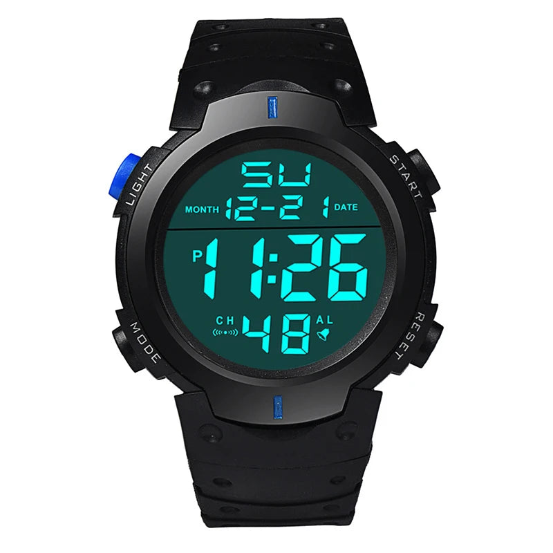 YIKAZE Men's Digital Watches Waterproof Outdoor Men Sports Watch Fitness Electronic Watch Military Sports Clock Kids Gifts