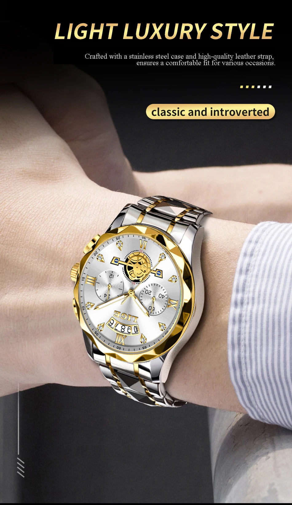 LIGE 2024 Fashion Mens Watch Luxury Business Waterproof Sports Quartz Wristwatches Luminous Date Casual Watches Men Reloj Hombre
