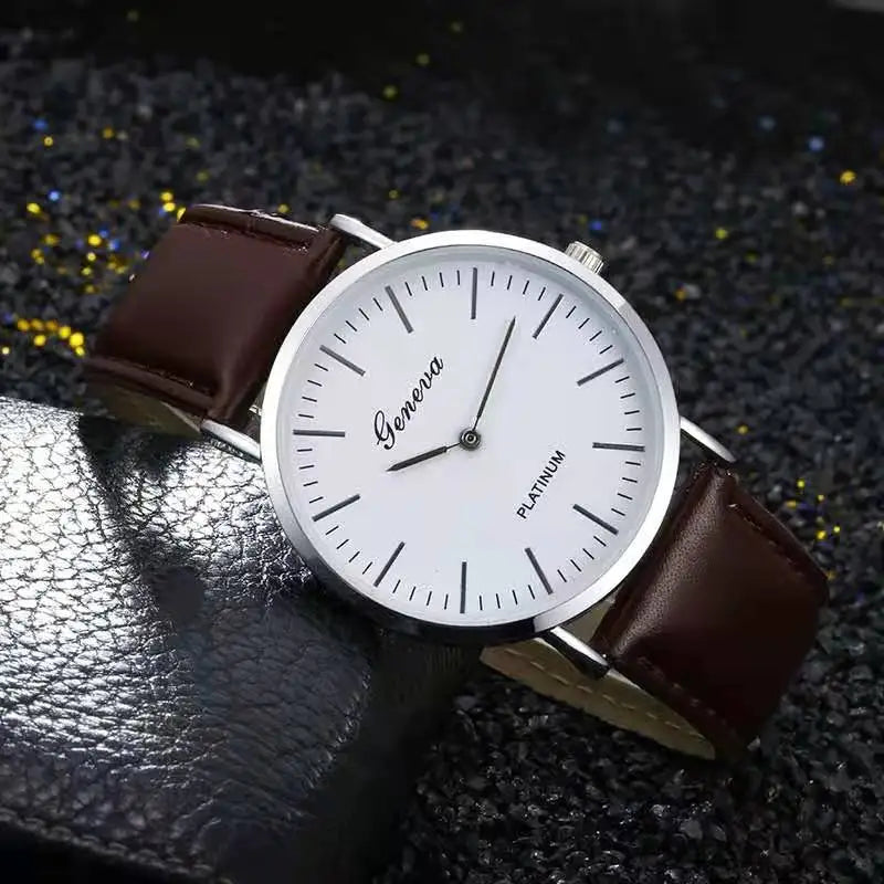 Fashionable casual men style and leisurely strap watch three eye six stitches leisure fashion activity watch, quartz watch