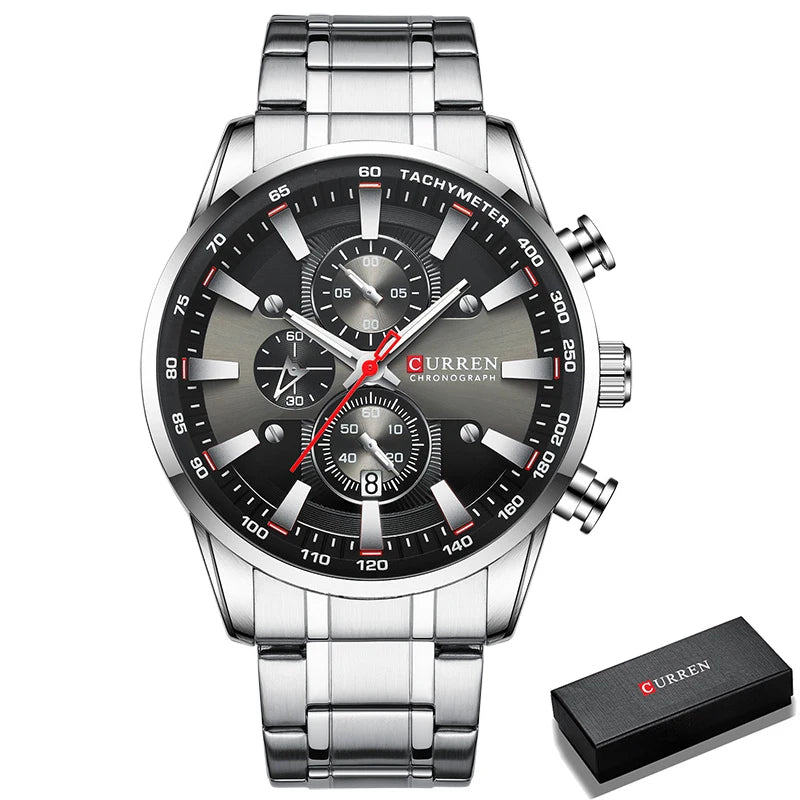 New Watches for Men Top Luxury Brand CURREN Quartz Men’s Watch Sport Waterproof Wrist Watches Chronograph Date Relogio Masculino