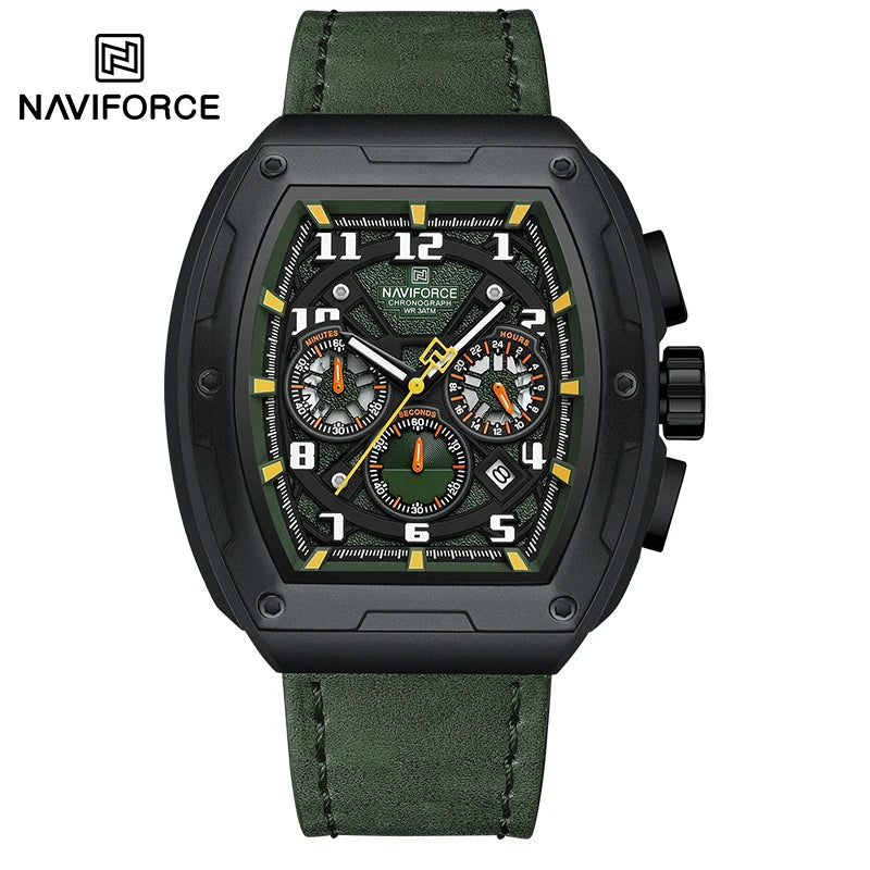 New NAVIFORCE Trend Brand Sport Quartz Chronograph Watches Men Fashion Water Resistant Casual Wristwatch Clock Relogio Masculino